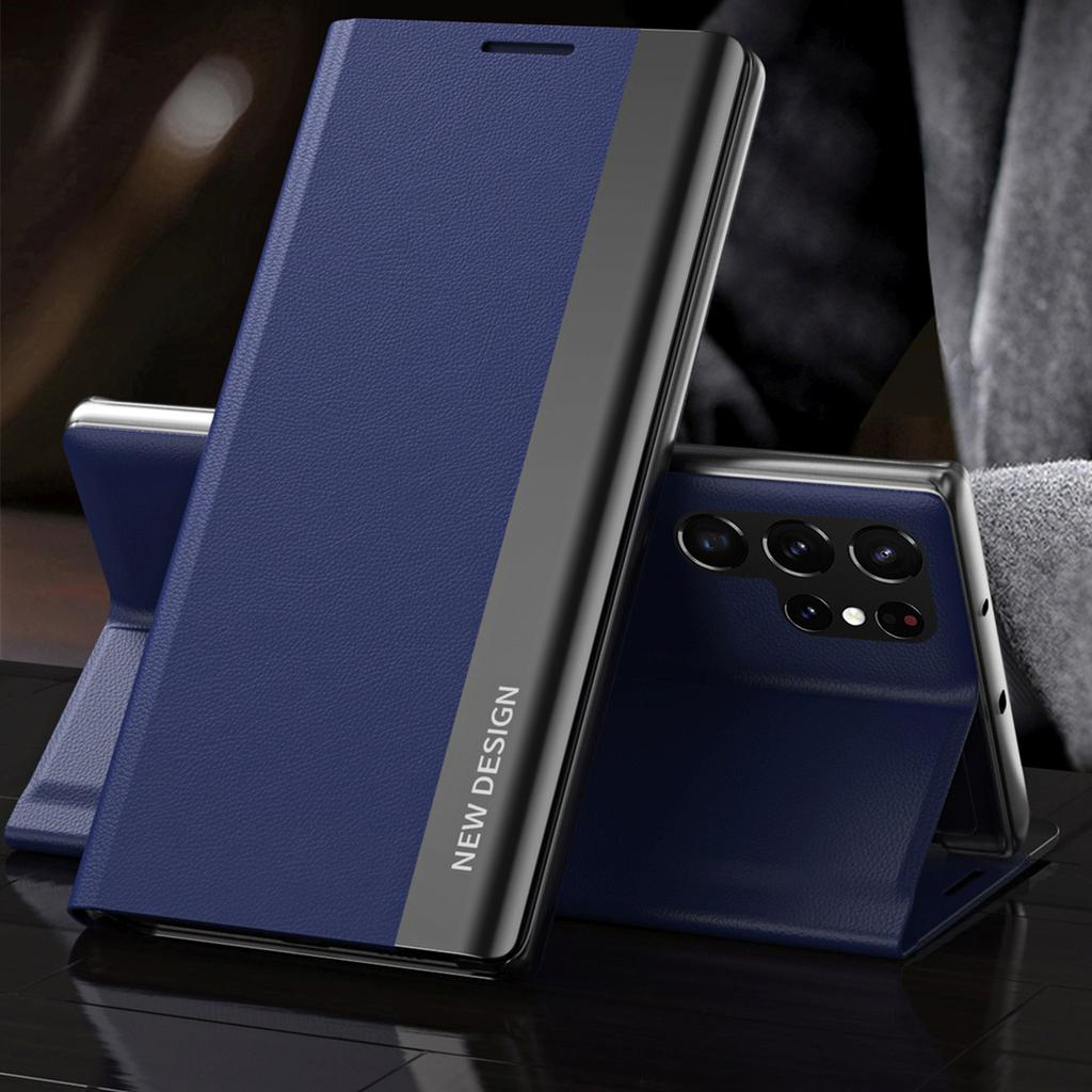 Flip Case with Stand for Samsung Galaxy S25 Ultra Sleep Case Pro - Blue