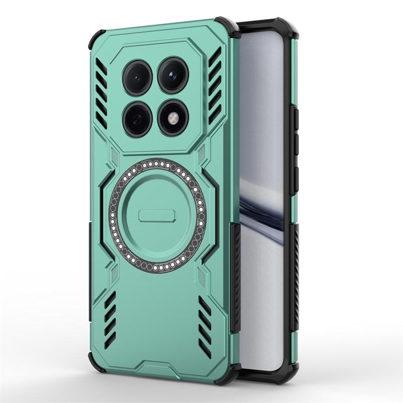 

Для Xiaomi Redmi Note 15 Pro Plus Чехол Redmi Note 15 Pro Plus Чехол Магнитная Беспроводная Зарядка Защитные Чехлы для Телефона Note 15 5G Note 15ProPlus China зелёный