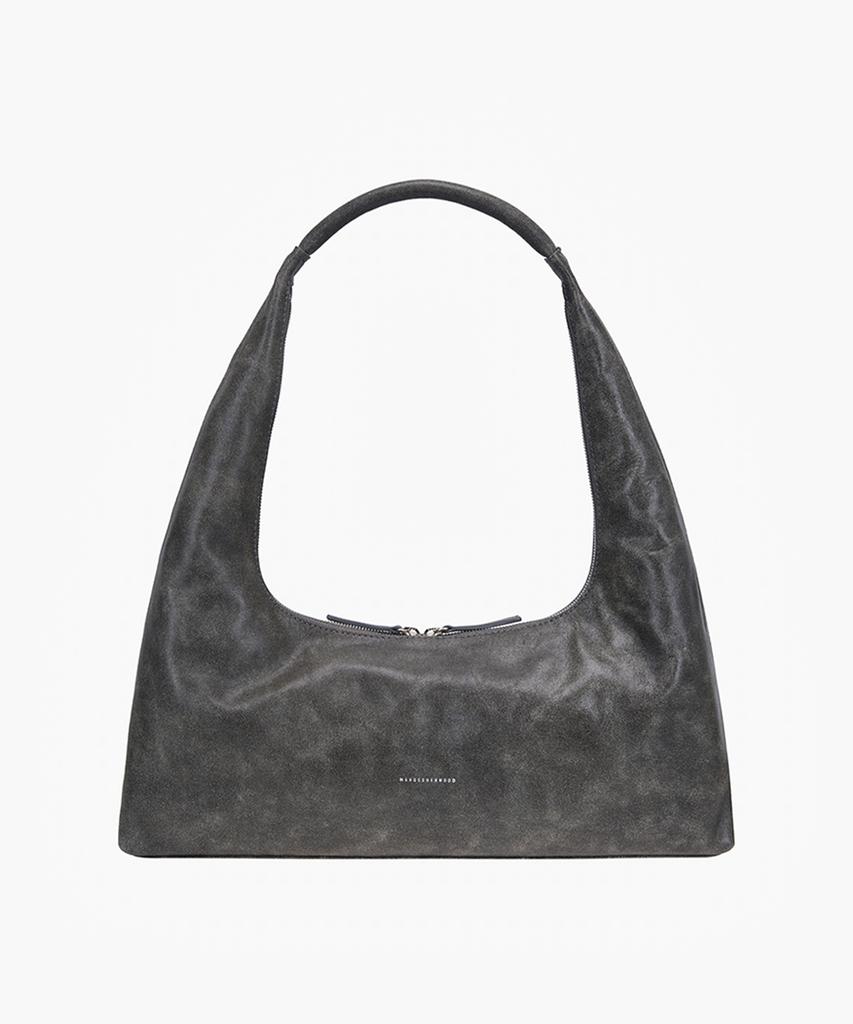 Margesherwood Hobo Large_White+Grey Two-Tone Cracked