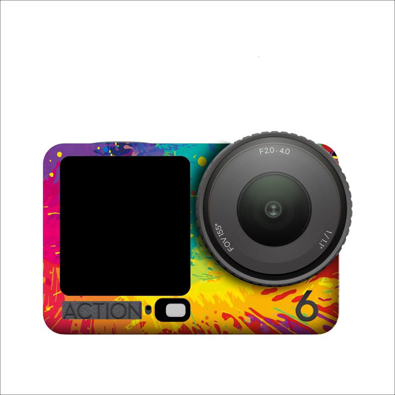 PVC Stickers Protective Film For Dji Osmo Action6 Scratch-Proof Decal Removable Skin For Dji Osmo Action6 Action Camera Wrap
