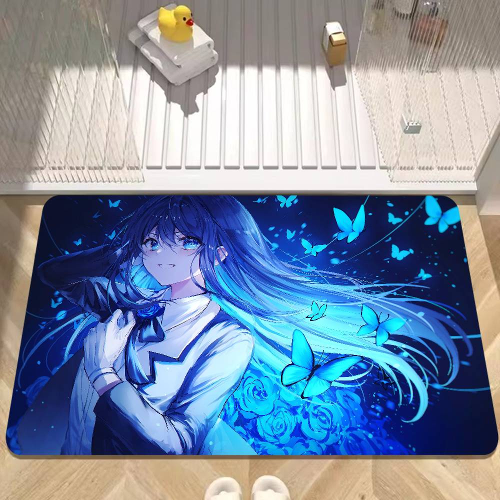1pc Ado Bathroom Mat Kids Room Bedroom Decoration Balcony Anti-Slip Doormat Living Room Welcome Rug