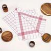 5PCS Reusable Plaid Dish Towel Quick Drying Checkered Kitchen Towels  Washing Dishes