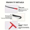 Motorcycle Exhaust Spring Hook T Shaped Handle Exhaust Pipe Spring Puller For Motorcycle Dirt Bike Vehicle Snowmobile Hand Tools