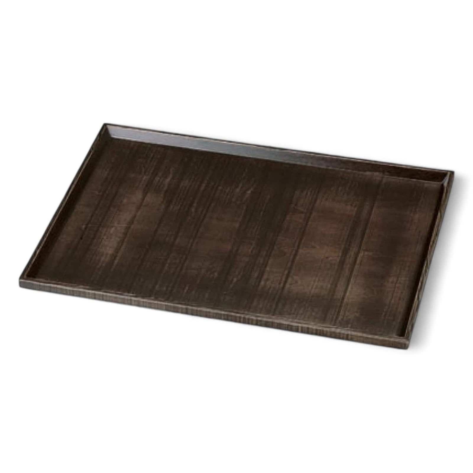 

Wooden Roughly with Mugwort Made in Japan J-Kitchens Tray, 42cm, Carved, Lacquer,