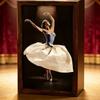 Artistic Handcrafted Wood Tissue Paper Dispenser With Ballet Dancer Designs Elegant Napkin Organizer