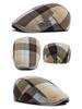 Spring/Summer Plaid Retro Beret Hat - Unisex Casual British Style Flat Cap