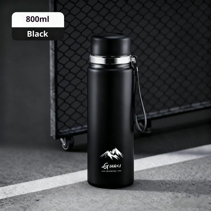 

Gianxi Кружка из нержавеющей стали 316 с термоизоляцией, большой емкости, портативная, для улицы, для зимы, простая, с разделением чая и воды 800-1000ml