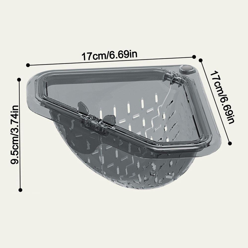 Separate Anti-leak Sink Drain Basket Detachable Openable Bottom Cover Triangle Food Waste Filter Basket Magnetic Multifunctional