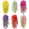 1PCS Artificial Hanging Flowers Silk Morning Glory Fake Flower UV Resistant Outdoor Hanging Plants for Wedding Home Garden Decor