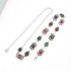 Mary Waist Chain Accessories Dress Gold Silver Metal Oval Carved Chain Rhinestone Belt Women's Multi-hoop Design