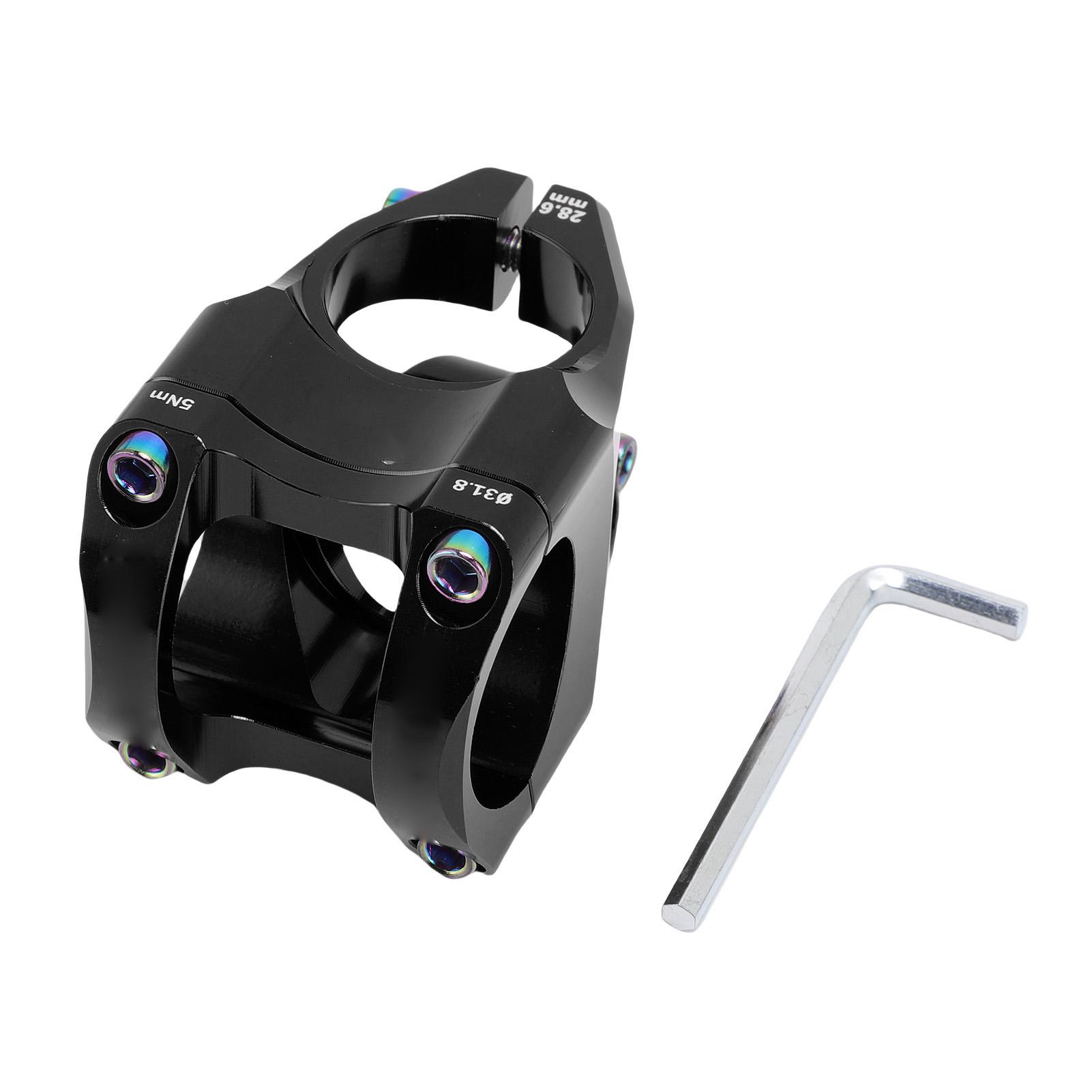 Shoemst Black 31.8X35mm Bike Stem Aluminum Alloy Cnc Mountain Bike Short Handlebar Stem For Diy Mountain Cycling