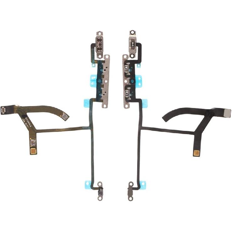 Power On Off and LED Flash Light Flex Cable Assembly with Metal Bracket Replacement for iPhone Xs Max (for iPhone Xs MAX)