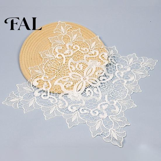 Retro Style Table Toppers for Parties White Lace Doily, Elegant Placemat, Embroidered Placemats Dining Mat, Rectangular Round Oval Doilies Home Decor