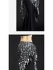 Dancer Cymbals Triangle Shawl & Mermaid Hip Scarf Belly Dance Costume with Waist Chain Accessory