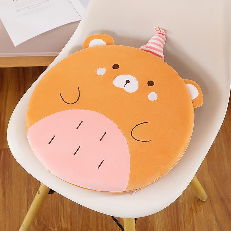Plush Cushions Office Chairs Sofas Floating Windows Cushions Tatami Mats New Indoor Cartoon Animal Memory Cotton Cushions 40x40cm