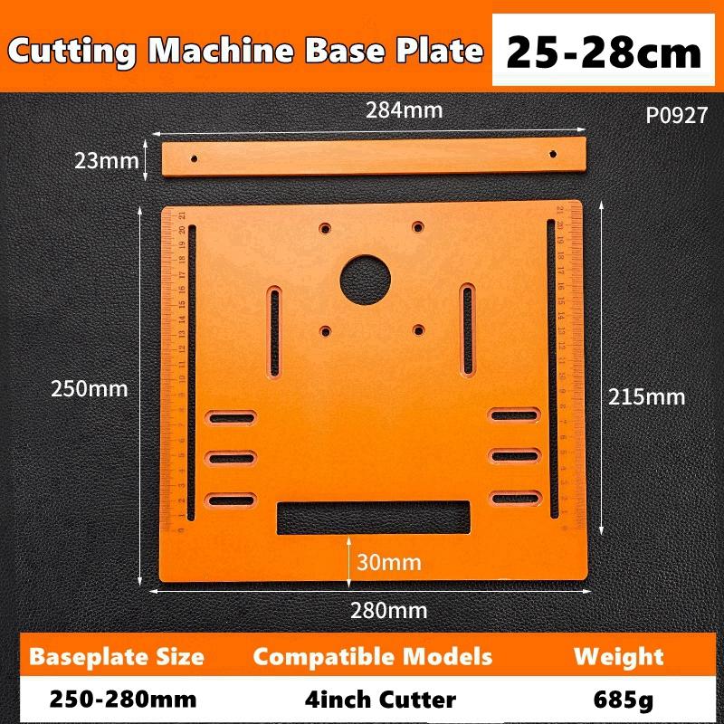 Circular Saw Guide Rail Bottom Plate Adjustable Cutting Machine Handheld Saw Backing Mountain Woodworking Bench Accessories