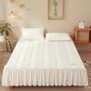 Category A Mother and Baby Raw Cotton Thickened Soybean Quilted Bed Skirt Protective Cover Fitted Sheet Bedspread Mattress Cover