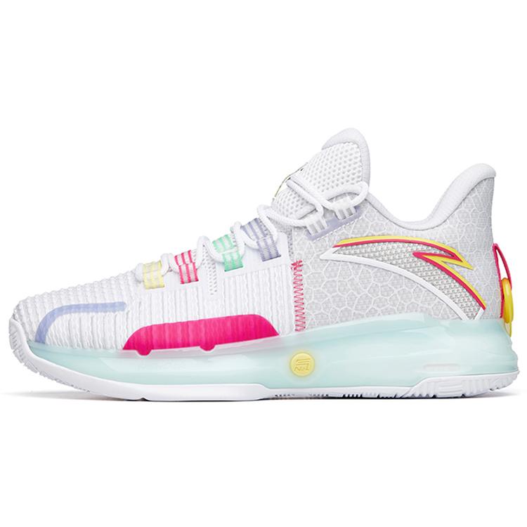 

Новые баскетбольные кроссовки Anta Craze 1 с низким верхом, легкие, противоскользящие и износостойкие, бело-красные 112221607-1 44.5