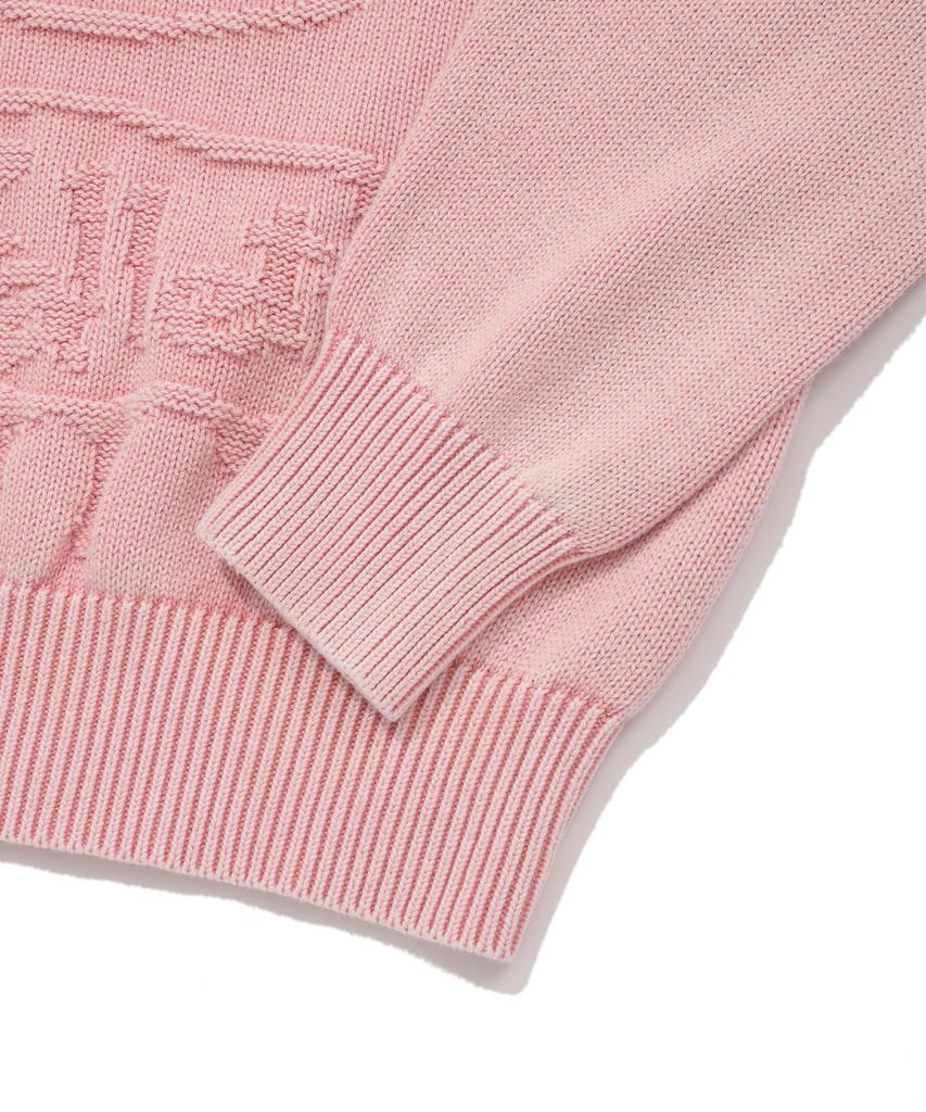 FALLETT Drawing Nero Pigment Knit Pink