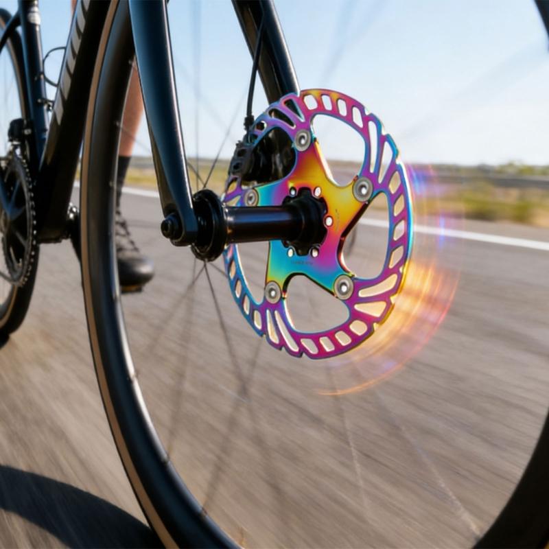 140/160/180/203mm 6 Hole Disc Brake Rotors Aluminum Alloy Floating Brake Rotors for Road Bike and Mountain Bike Part