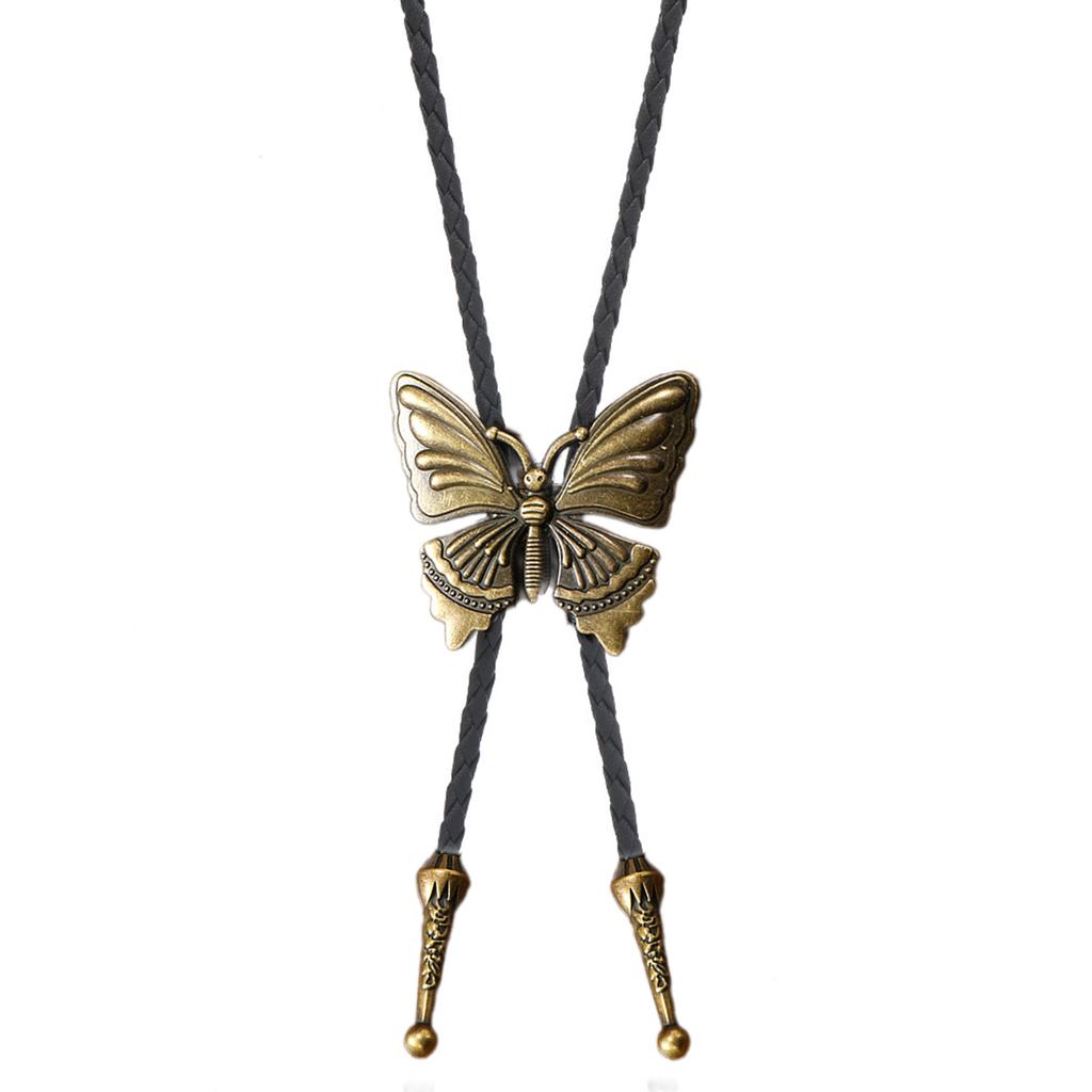 1pc/2pcs Butterfly Buckle Bolo Tie for Men Women Bridegroom Wedding Necklace Western Cowboy Necktie Bolo Tie for Shirt
