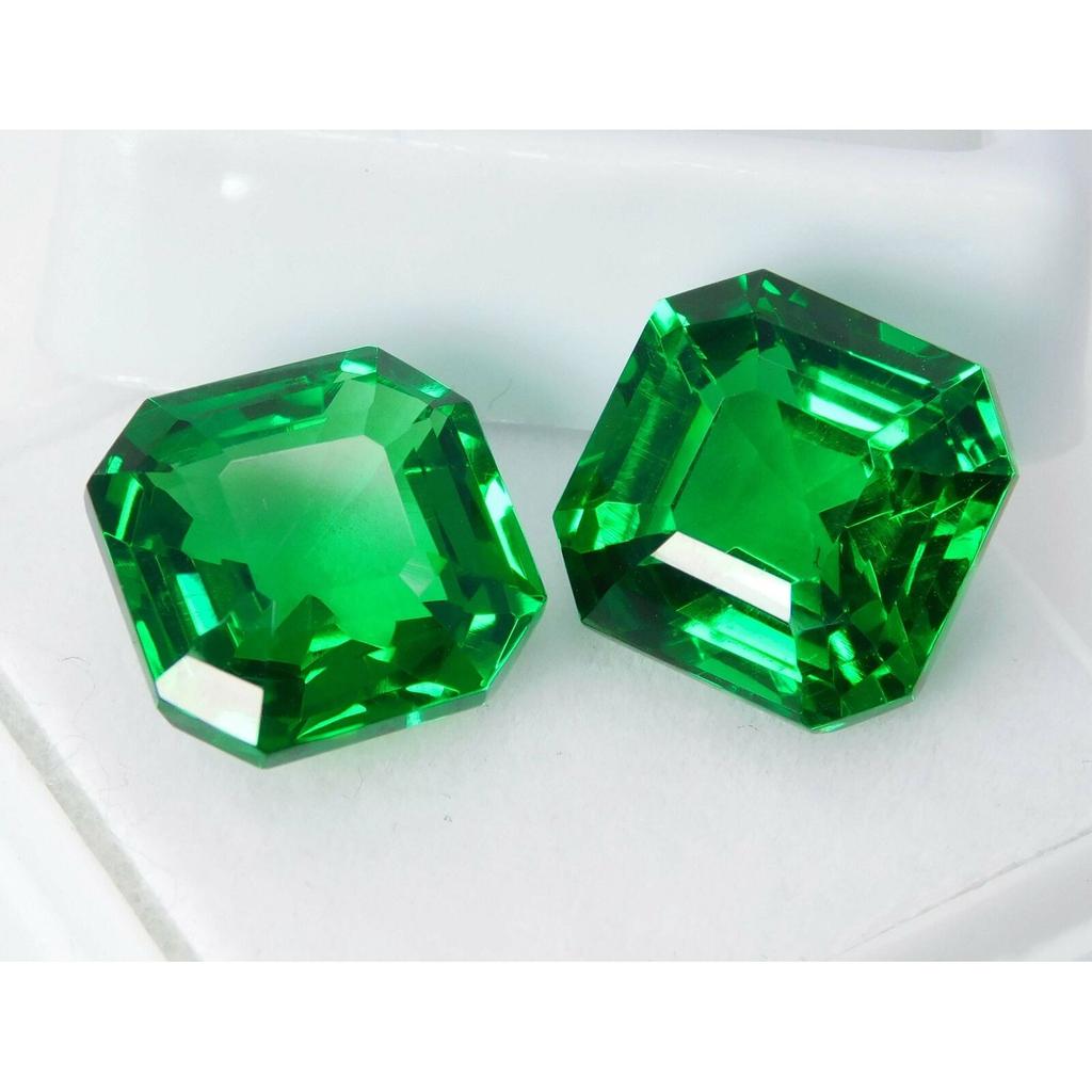 Natural Tsavorite Garnet Square Cut Green 20 Ct Making Jewelry Loose Gemstone