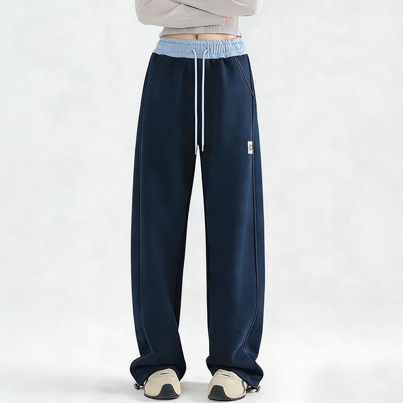 Spring 2026 Stylish Loose Casual Straight-Leg Pants for Middle and High School Girls