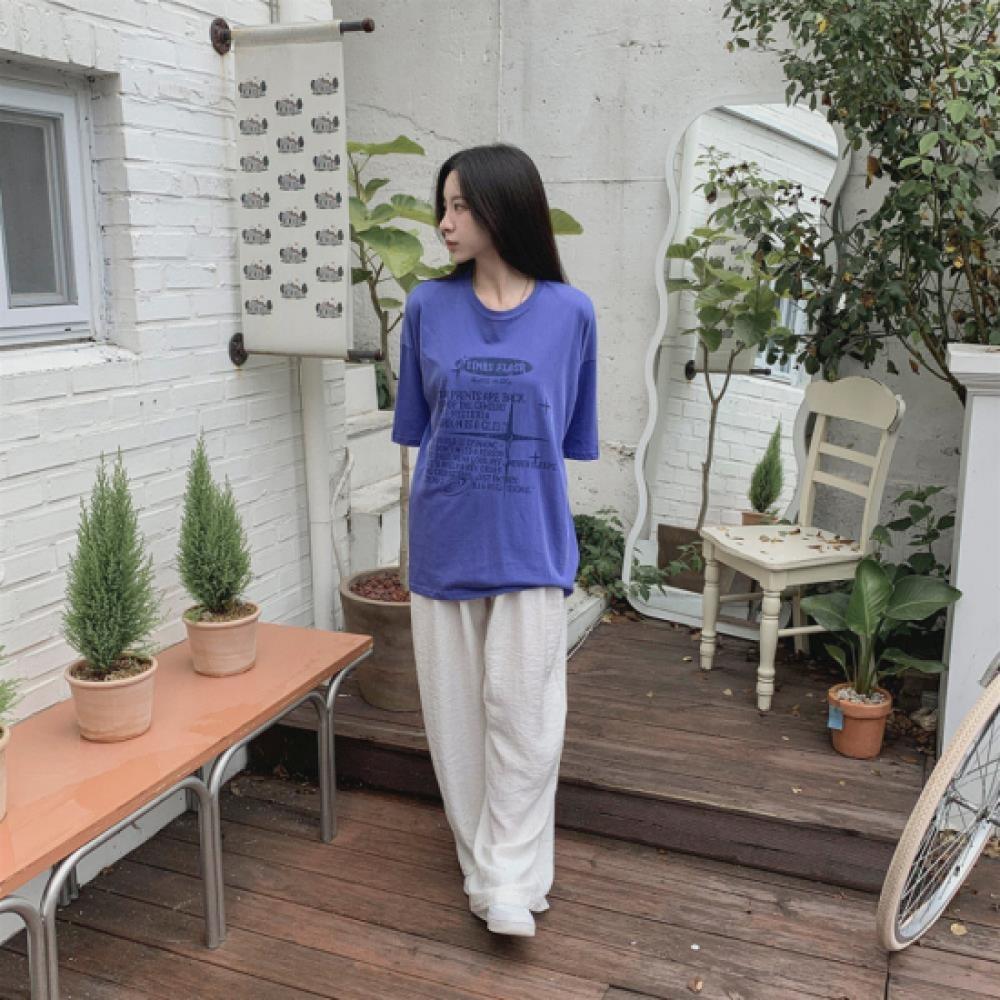 New ArrivalS Open Run Women S looSe FiT CoTTon LeTTering T ShirT