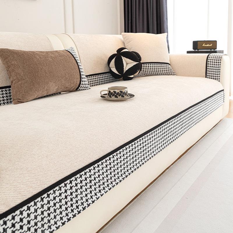 

Chenier premium sofa cushion universal in all seasons 2025 new sofa cover straight row fixed non-slip seat cushion 70*70cm