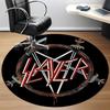 1 szt. Dywanik Okrągły Muzyka Slayer Biuro Mata Wewnętrzna Odpowiednia do Biura, Pod Krzesła Biurowe Sypialnia Salon Dekoracja Domu DT1212099