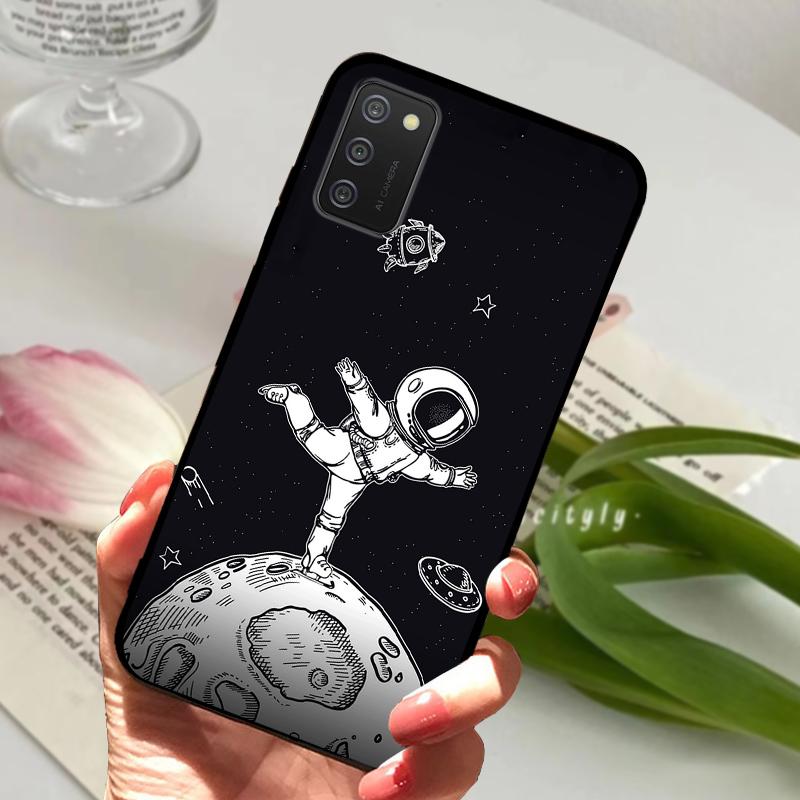 For Samsung Galaxy A02s Case A02 Animal Shockproof Soft Silicone TPU Phone Cover For Samsung Galaxy A03 Coque A03S Bumper Fundas