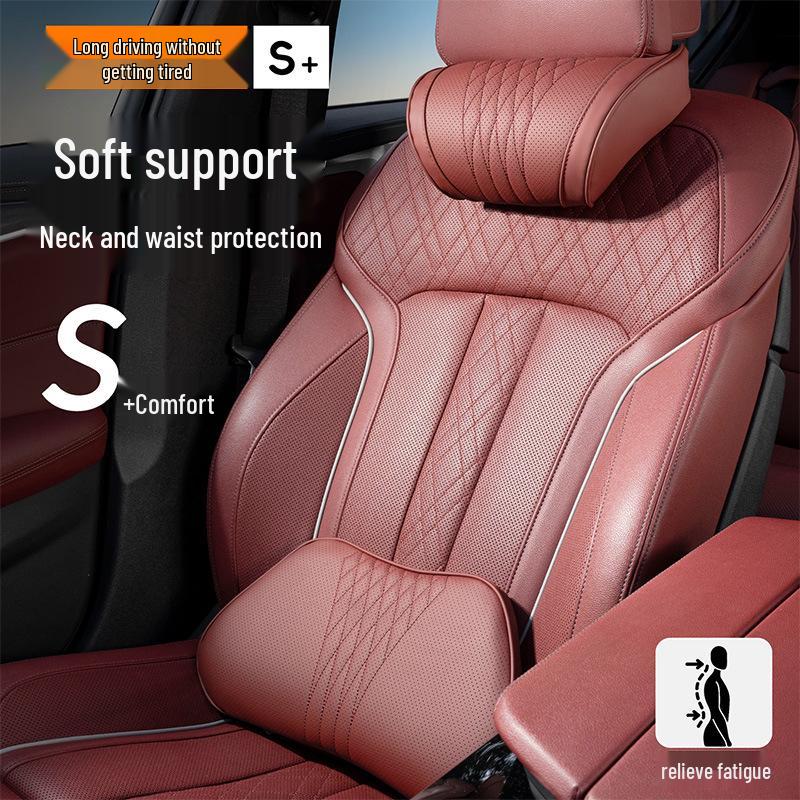 Compatible with 23-25 Nio ES6, EC6, ET5: TE S8 Headrest Lumbar Support & Neck Pillow for Car Interior Decor.