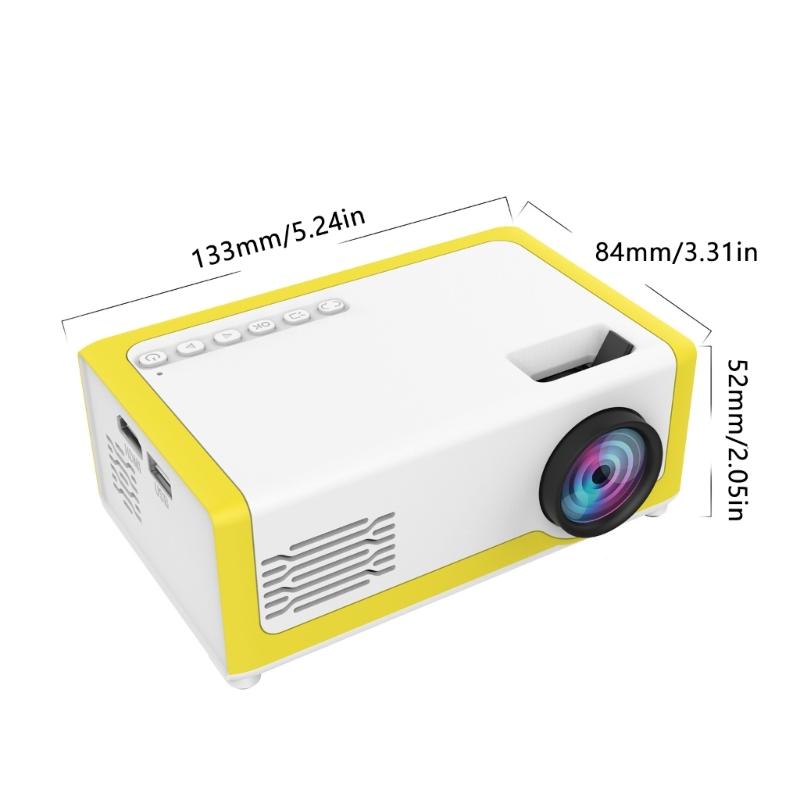 Portable Home Theater Projector Big Screen 1080P Display Perfect For Students And Family Entertainment