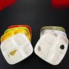 Square Four-Compartment Melamine Divided Plate