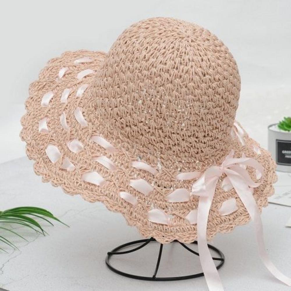 Sun Hat Girl Summer Small Fresh Beach Hat Seaside Sun Protection Sun Hat Korean Version Versatile Bohemian Cool Straw Hat