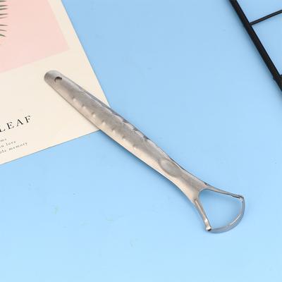Raspador de língua de aço inoxidável ferramenta de limpeza de língua oral ferramentas de cuidados de higiene oral profissional reduzir o mau hálito fresco