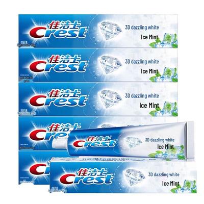Crest 3D White Icy Mint Toothpaste 120g X 6 Pack