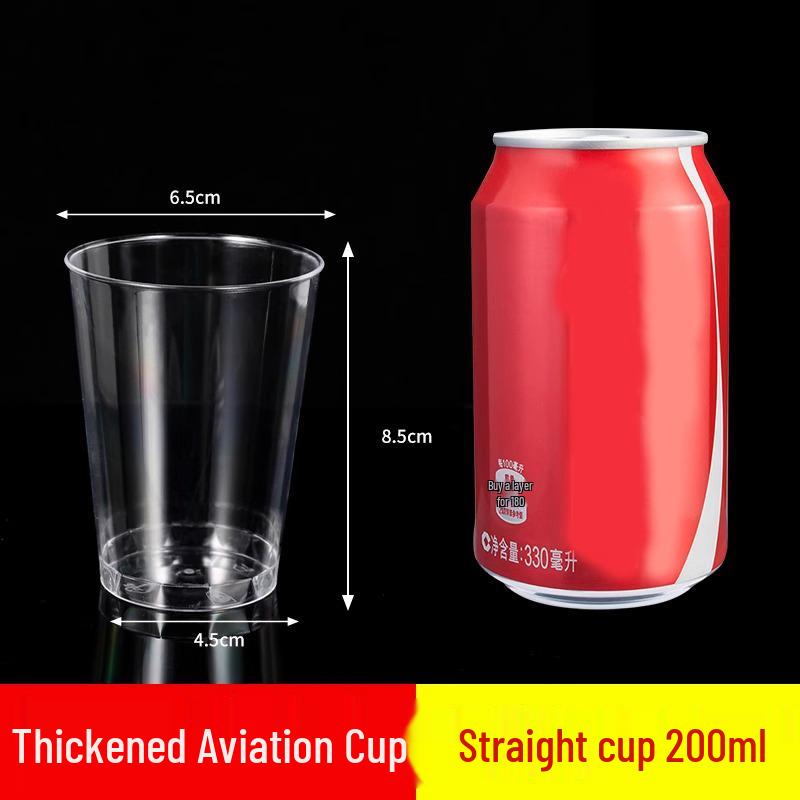 Disposable Crystal Clear Plastic Cups for Commercial and Household Use