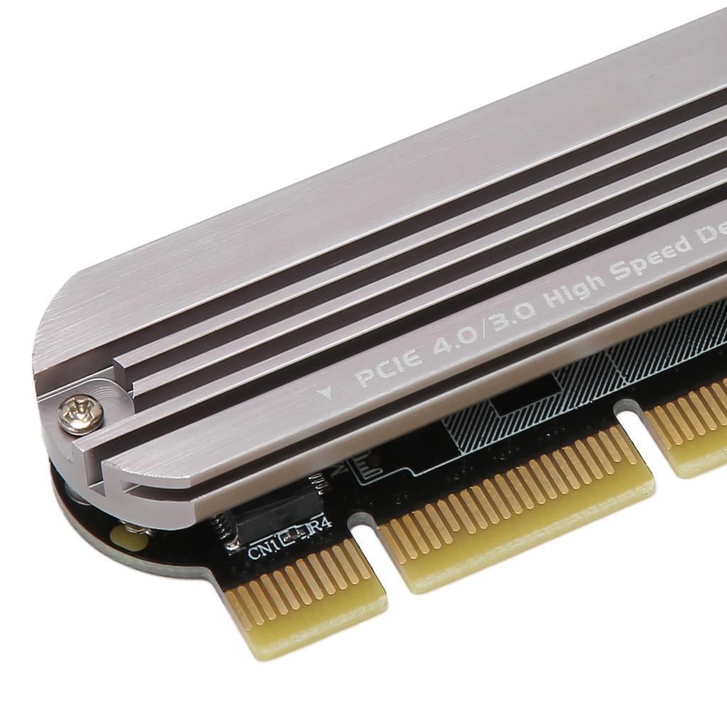M.2 NVMe SSD To PCIe Adapter PCIe 4.0 Aluminium Alloy Plug and Play M.2 PCIe Adapter Card for Desktop X16 Slot