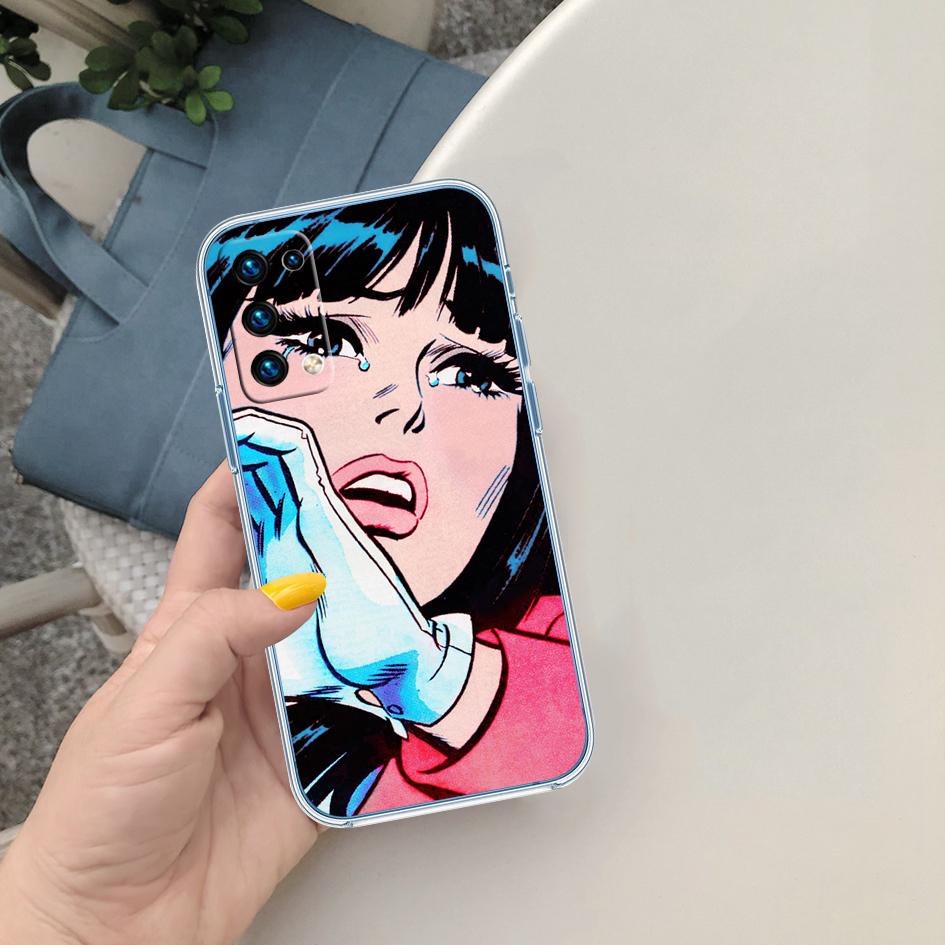 PP21 Crying Comic Girl Sad Case for Motorola G10 G20 G30 G31 G32 G34 G35 G41 G42 G50 G51 G52 G55 G60 G60S G62 G71 G72 G75