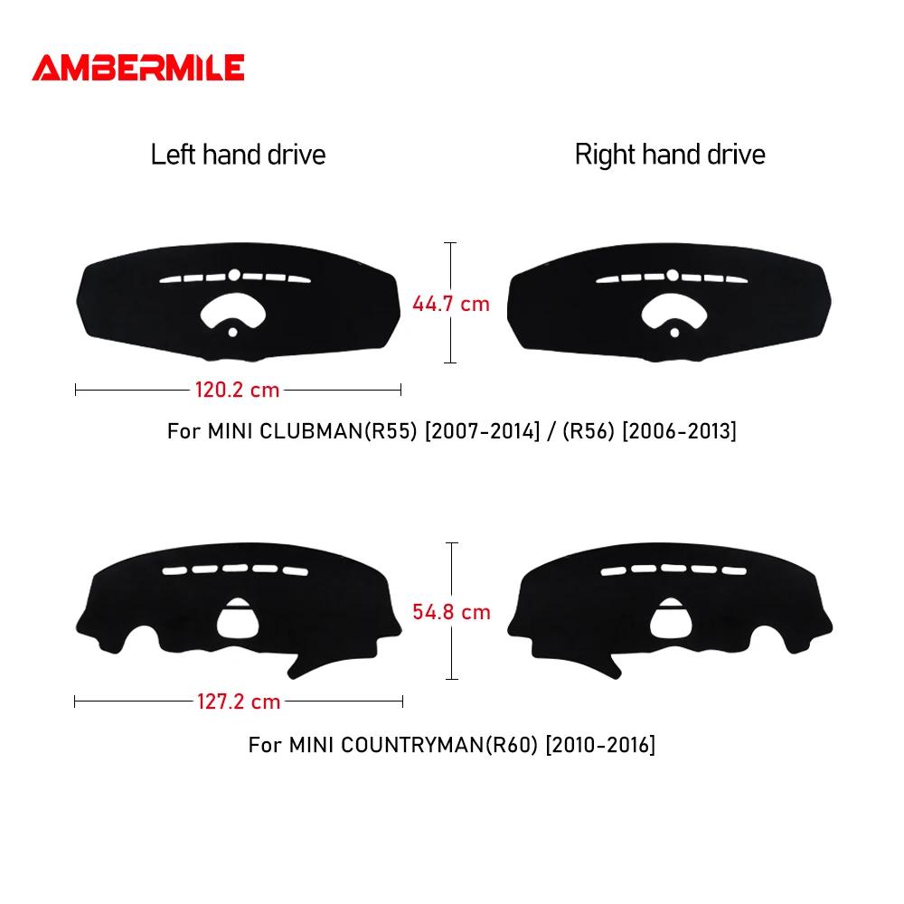 Flannel Car Anti-Slip Dashboard Mat for Mini Cooper Countryman R55 R56 R60