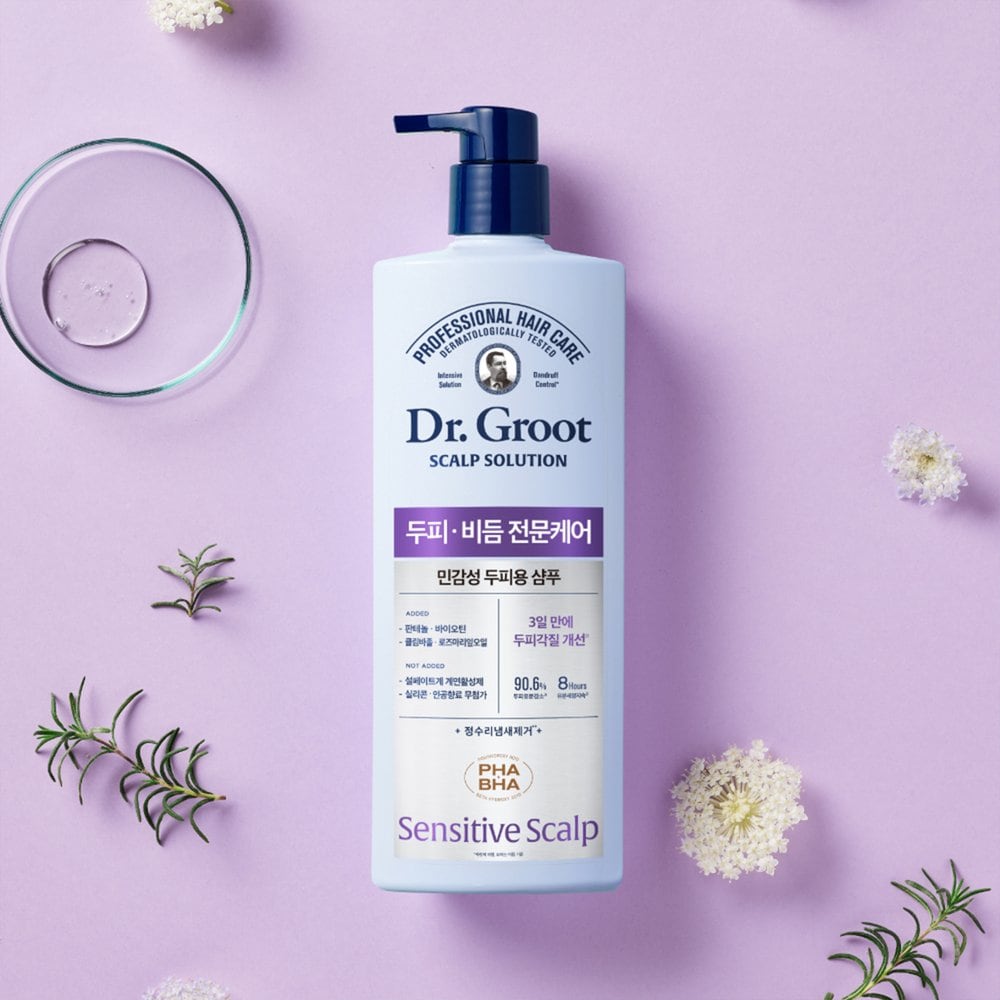Dr.Groot Scalp Solution Shampoo for Sensitive Scalp 700ml + Exosome Shampoo 50ml + Conditioner 50ml Free