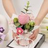 Fertige Blumen Häkelblumensträuße Heimdekoration Handgestrickter Tulpenstrauß Valentinstag Geburtstagsgeschenk