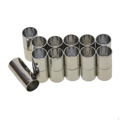 Lot de 12 embouts de cordon pour fabrication de bijoux pour bracelet en cuir PU