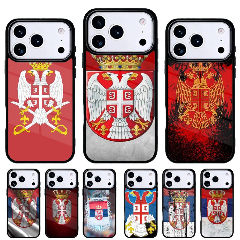 Serbia Flag Soft Phone Case for iPhone 17 Air 16e 15 14 13 Pro Max Back Cover for 12 11 Pro Coque