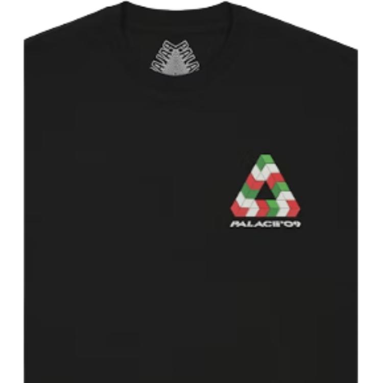 Palace 9 Tri-Ferg T-Shirt Black Unisex Tops P29TS148