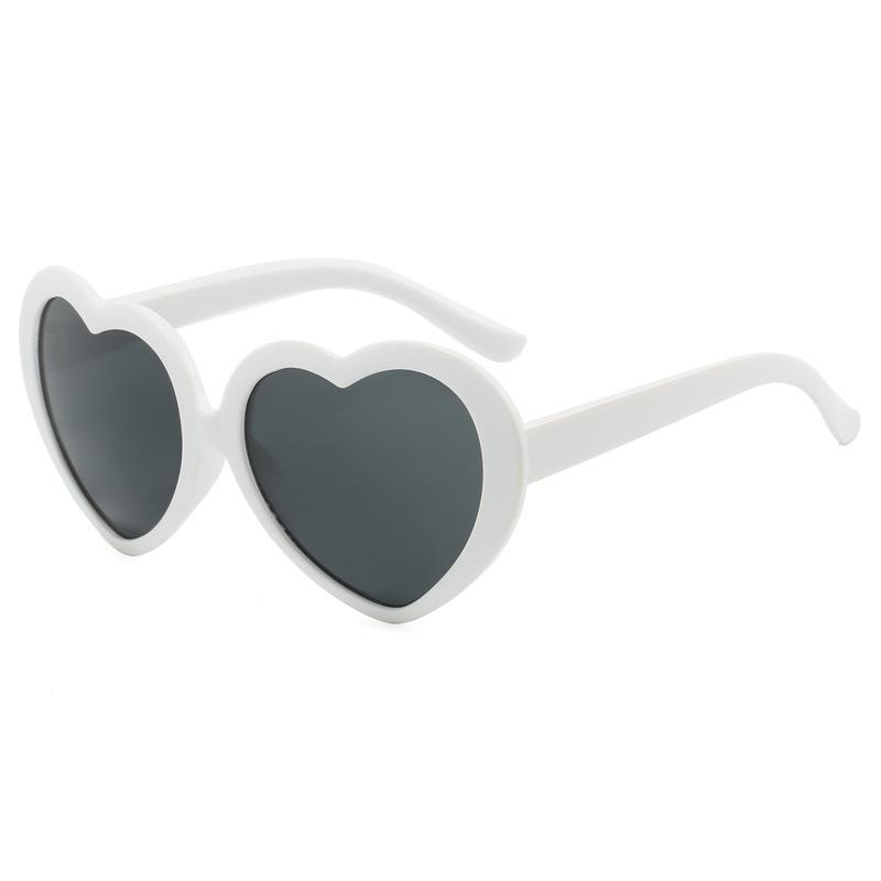 Heart-Shaped Sunglasses Children Heart-Shaped Frame Glasses Eyeglasses Baby Summer Sun Glasses For 3-12 Years Old Kids