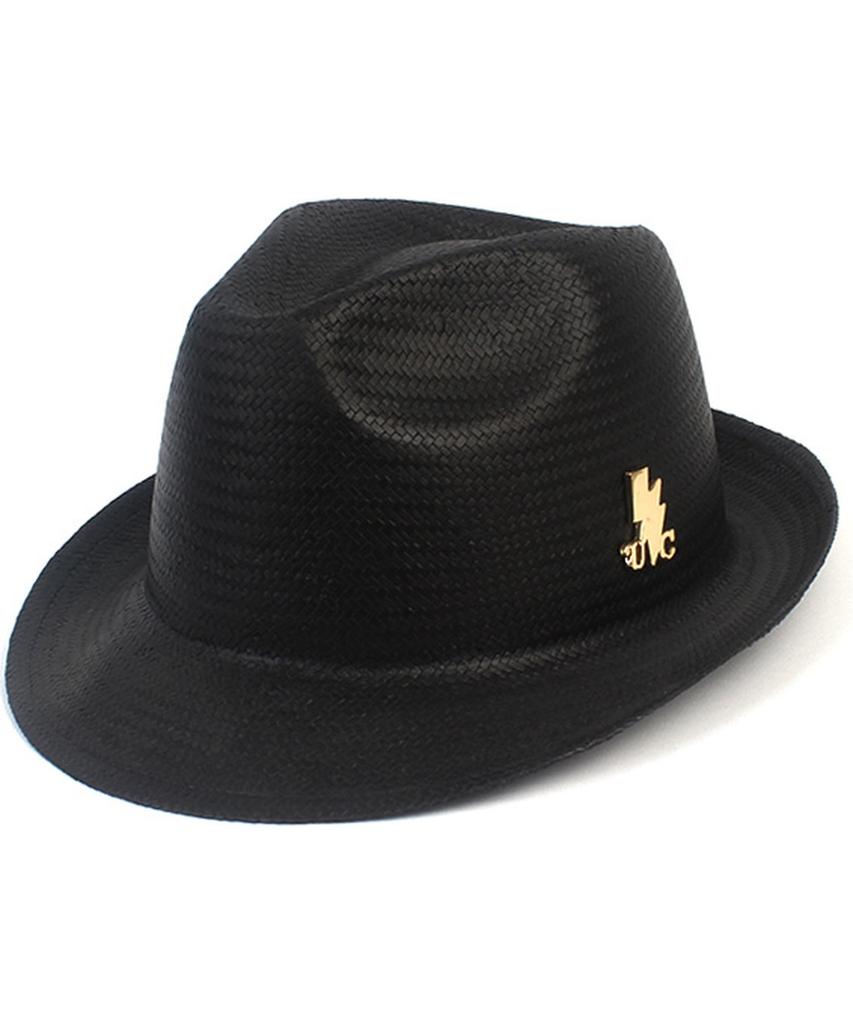Yunibeosyeolkemiseuteuli Bu Gentle Simple Black Fedora Summer Hat