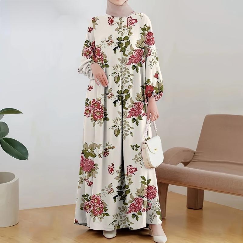 Ethnic Pattern Polyester Long Skirt With Wide Waist For Casual And Formal Wear