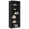 VidaXL Highboard Black 70x41x185 Cm Engineered Wood, Sideboard, Cupboard, Side Cabinet, Cabinet, Storage Cabinet, 3281688